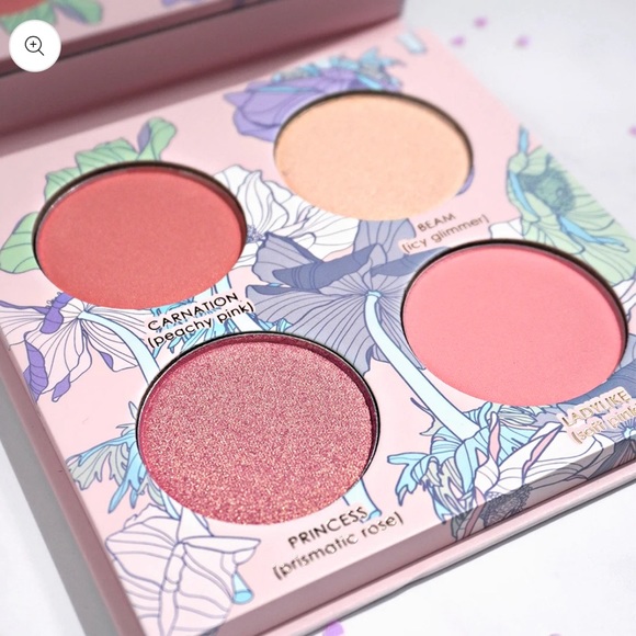SERAPHINE BOTANICALS Geranium + Glow - Blush & Highlight Palette in Heliopink - Picture 3 of 4